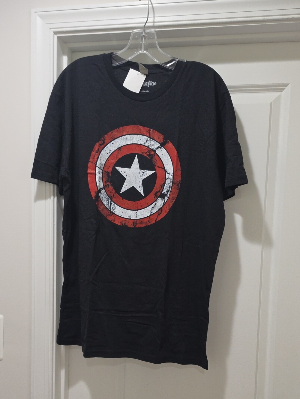 Nwt Marvel Black Captain America Graphic Tee -